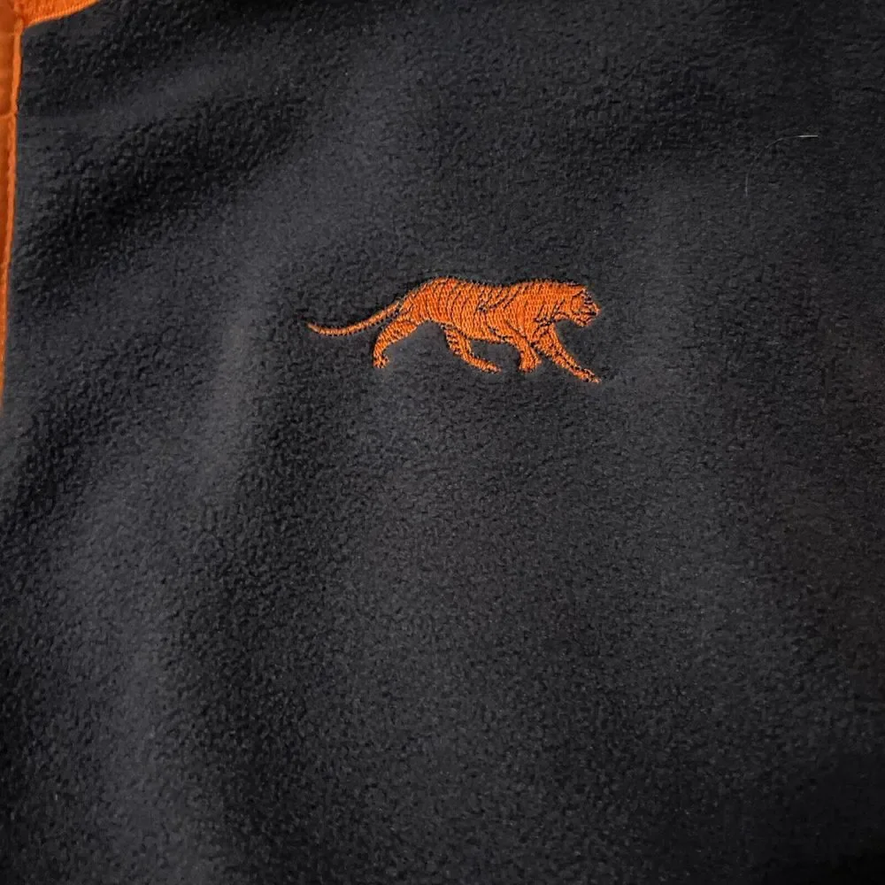 Tigerwear Auburn Tigers Full Zip Fleece Vest Men Size XL Navy Blue‎ & Orange